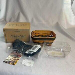 Longaberger NEW Collector Club 2000 Edition Renewal Basket Combo Liner Protector